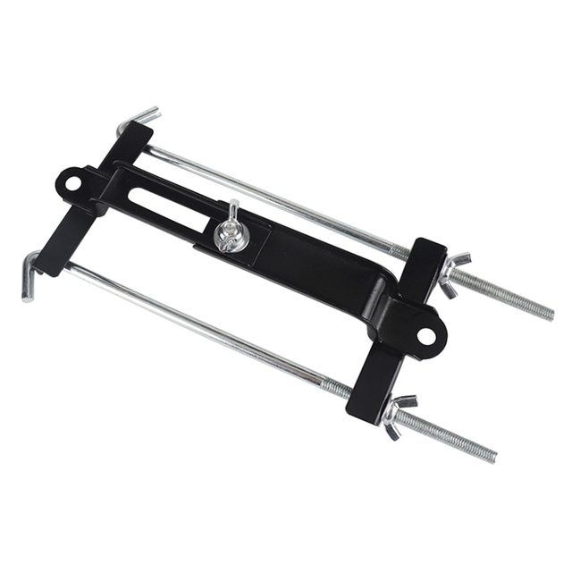Metal Bracket Adjustable Practical Car Crossbar Battery Storage Holder Bolt-On Shelf J-style 19/23/27cm Portable