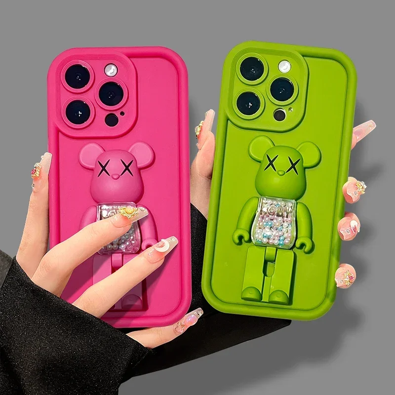 Чехол с милым медведем для Xiaomi Redmi K60 Ultra K60E K50i K50 K40S K40 A1 A2 Plus 8 8A 9 9A 9C 9T 10 10C 10X 11 Prime 11A