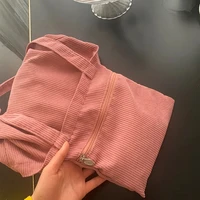 JIOMAY sacs à bandoulière Sac de courses sacs porté épaule  cabas femme sac femme sac bandouillere femme sacs à main sac  sacoche femme Sac de Shopping en toile pour femmes fourre-tout à bandoulière en velours côtelé 2 3