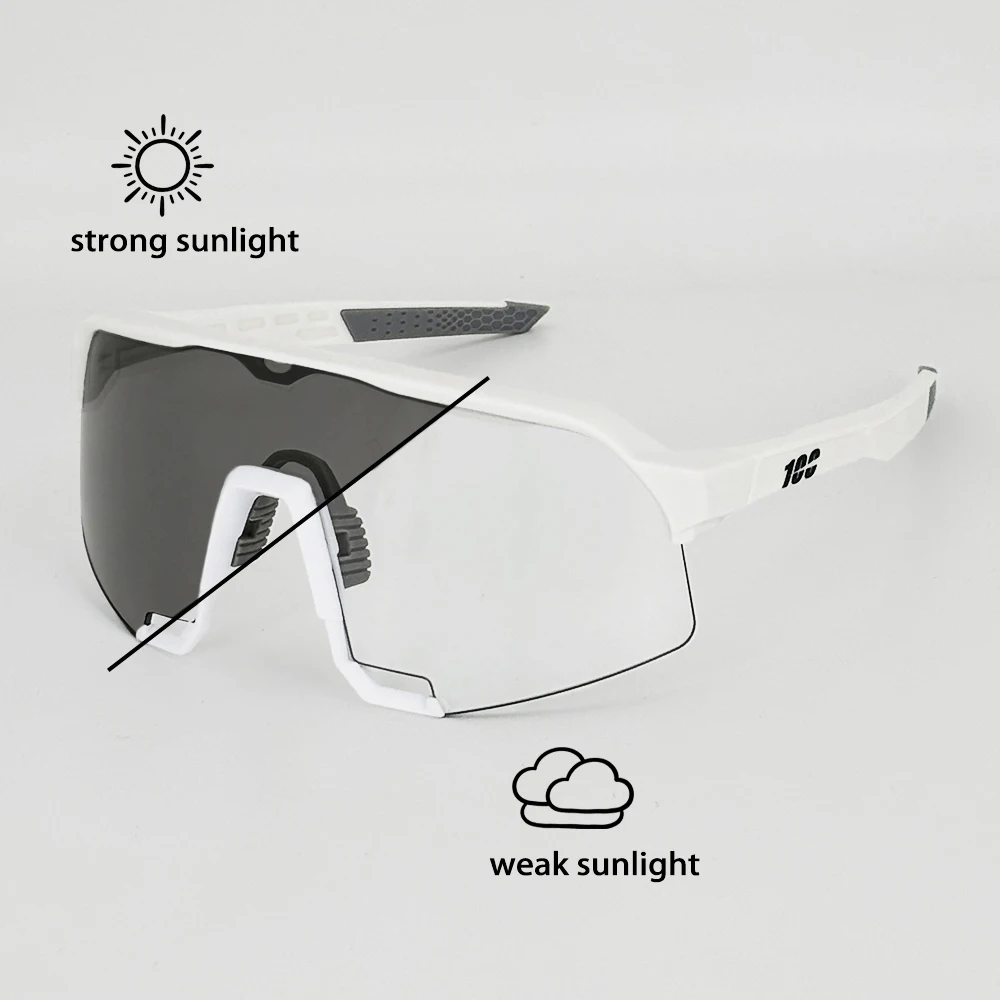 Photochromic Cycling and Sports Fashion Sunglasses for Outdoor and Road Activities