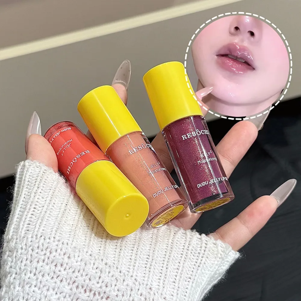 IJzige, transparante lipolie, waterglans, spiegelglans, nude vloeibare lippenstift, natuurlijke, transparante glans en hydraterende lipgloss, Koreaanse lippen make-up_voghion.com