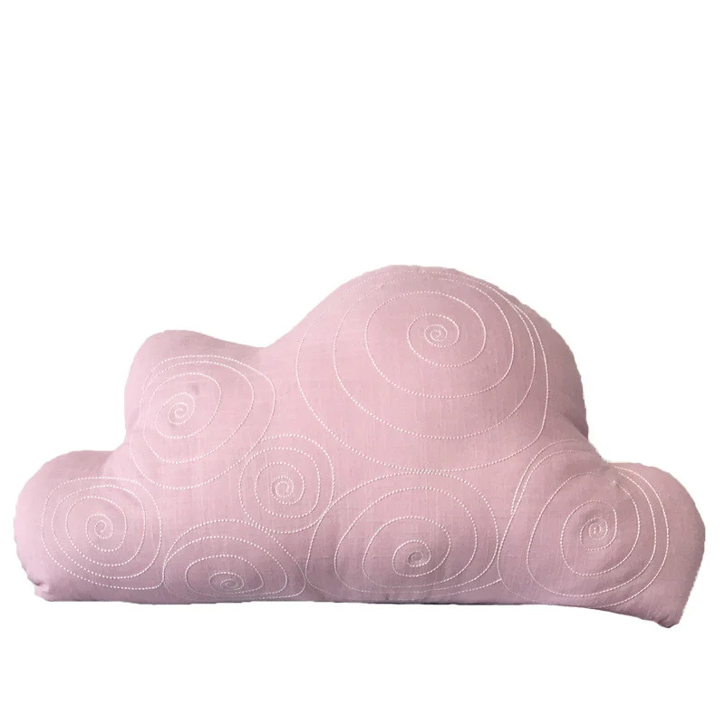 Baby Room Cartoon Pillow Cotton Sky Pillows Cloud Star Elf Water Drop Moon Back Cushion Children Room Cot Decor Nature Pillow