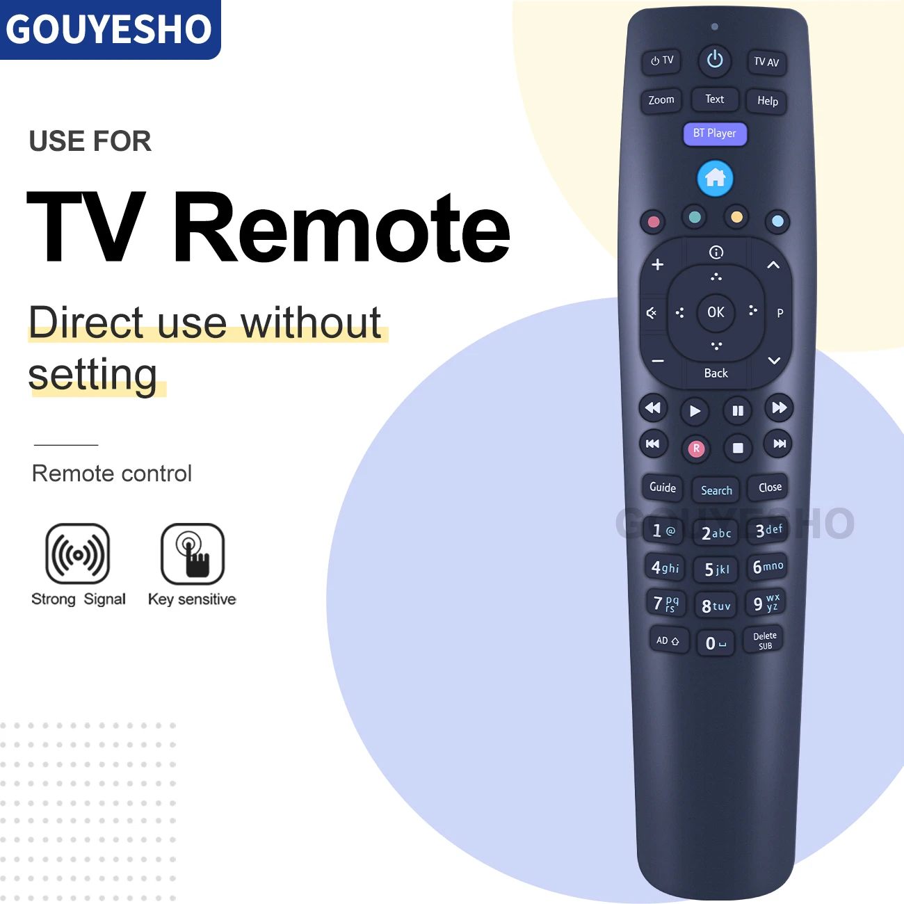 

Новый пульт дистанционного управления для BT Youview-черный (RC3124705/04B)