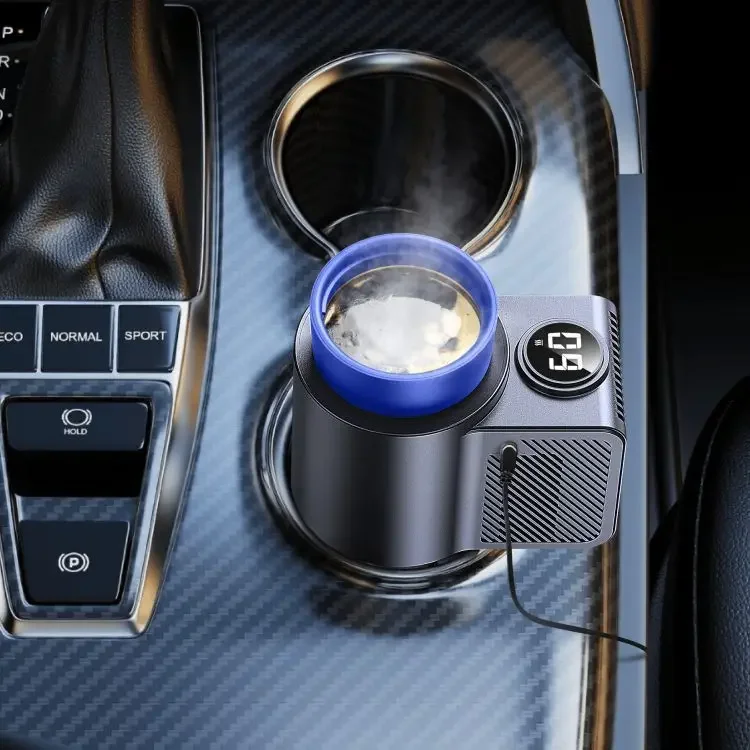 Intelligent Car Mounted Cooler Heater Dual-purpose Desktop Aluminum Cup Household Use 12V Universal Car Quick Cooling Cup