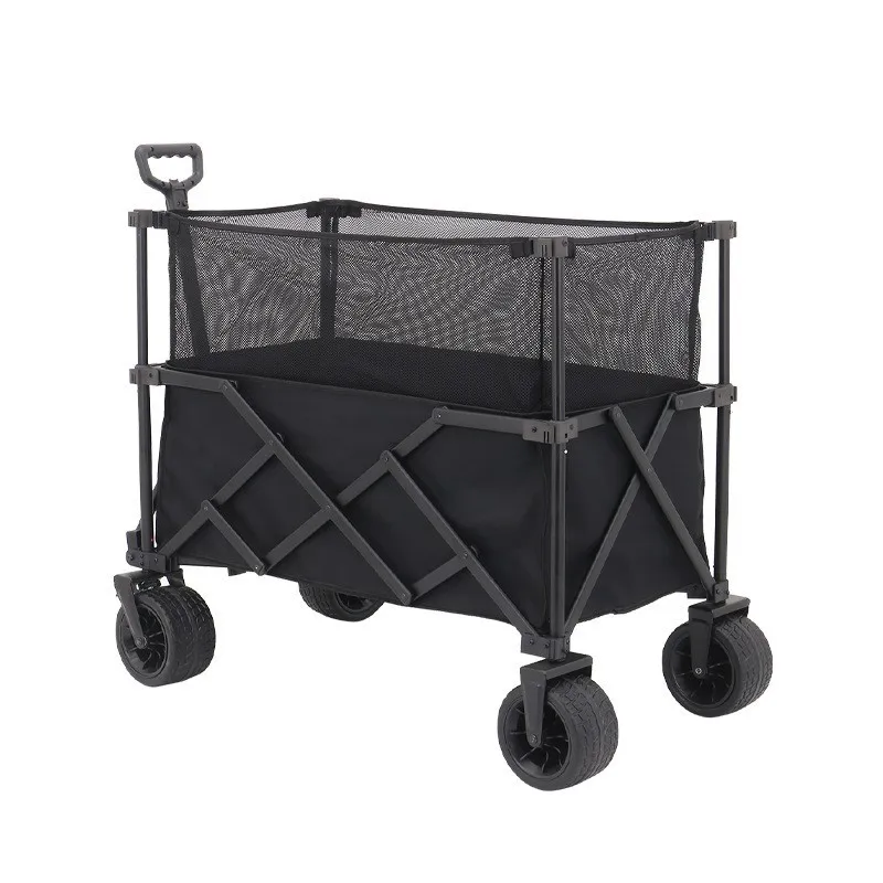 Outdoor Camping Cart Foldable Portable Hand Pulling Setting Up Stall Picnicking Gathering camping foldable cart