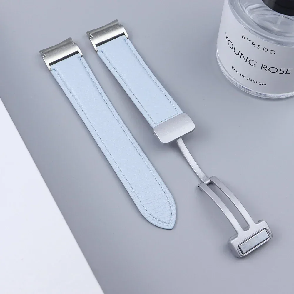 Premium No-Gaps Leather Band with Magnetic Buckle Strap