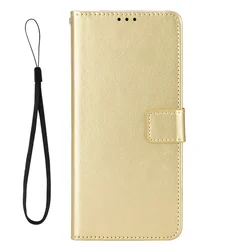 Luxury Flip PU Leather Wallet Lanyard Stand Case - Premium Phone Protection Cover for Moto G100 Pro (Gold)