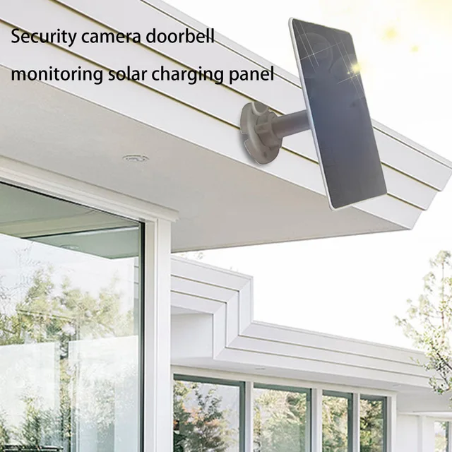 12W Security Camera Solar Panel 360°Adjustable Mounting USB Solar Panel Camera Solar Panel Charger for Small Home Light System 3