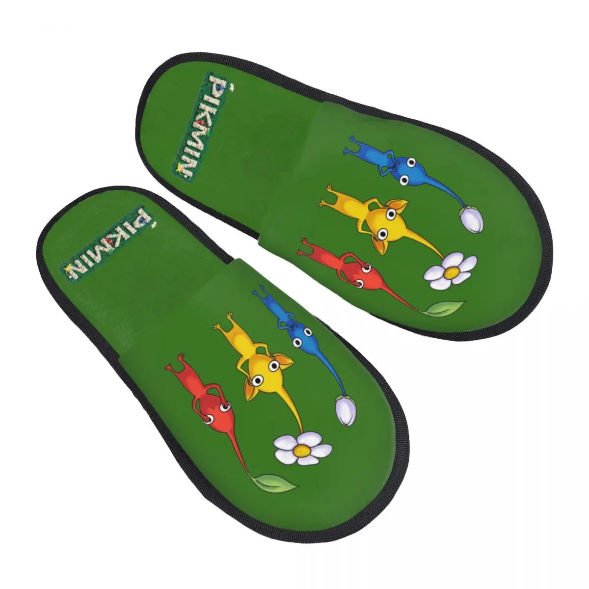 

Pikmin Gamer Home Cotton Slippers Living Room Cartoon Cozy Memory Foam Slippers Anti-skid