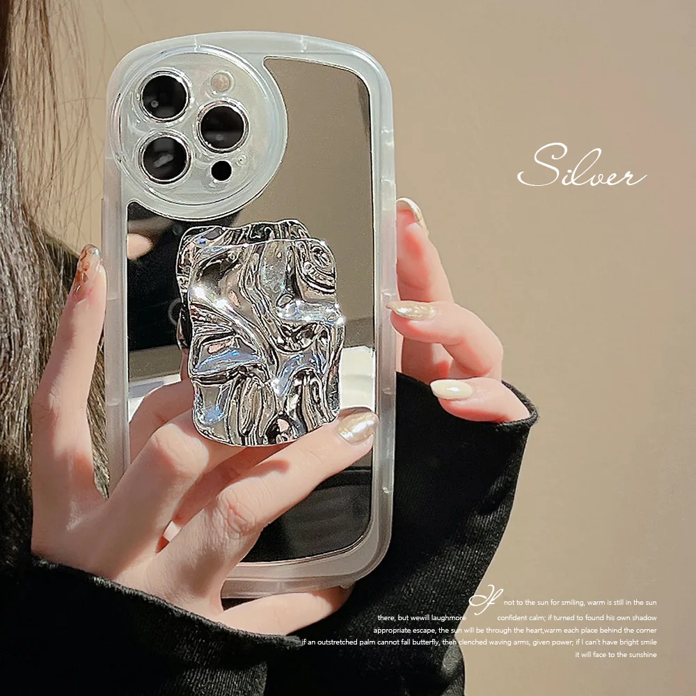 Rhinestone Glitter Mirror Phone Case For Iphone - Steele Pretty Online