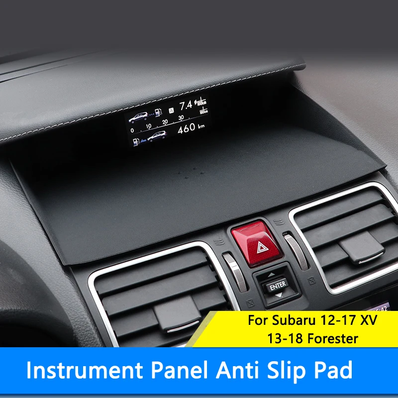 Silicone Anti-Slip Mat Phone Holder Ornament Non-slip Dashboard Pad For Subaru Forester 13-18 XV 12-17 Interior Accessories car non slip mat car dashboard mat non slip dash mat dash adhesive holder silicone anti slip pad silicone anti skid pad dashboard phone holder dash phone holder car dashboard ornament