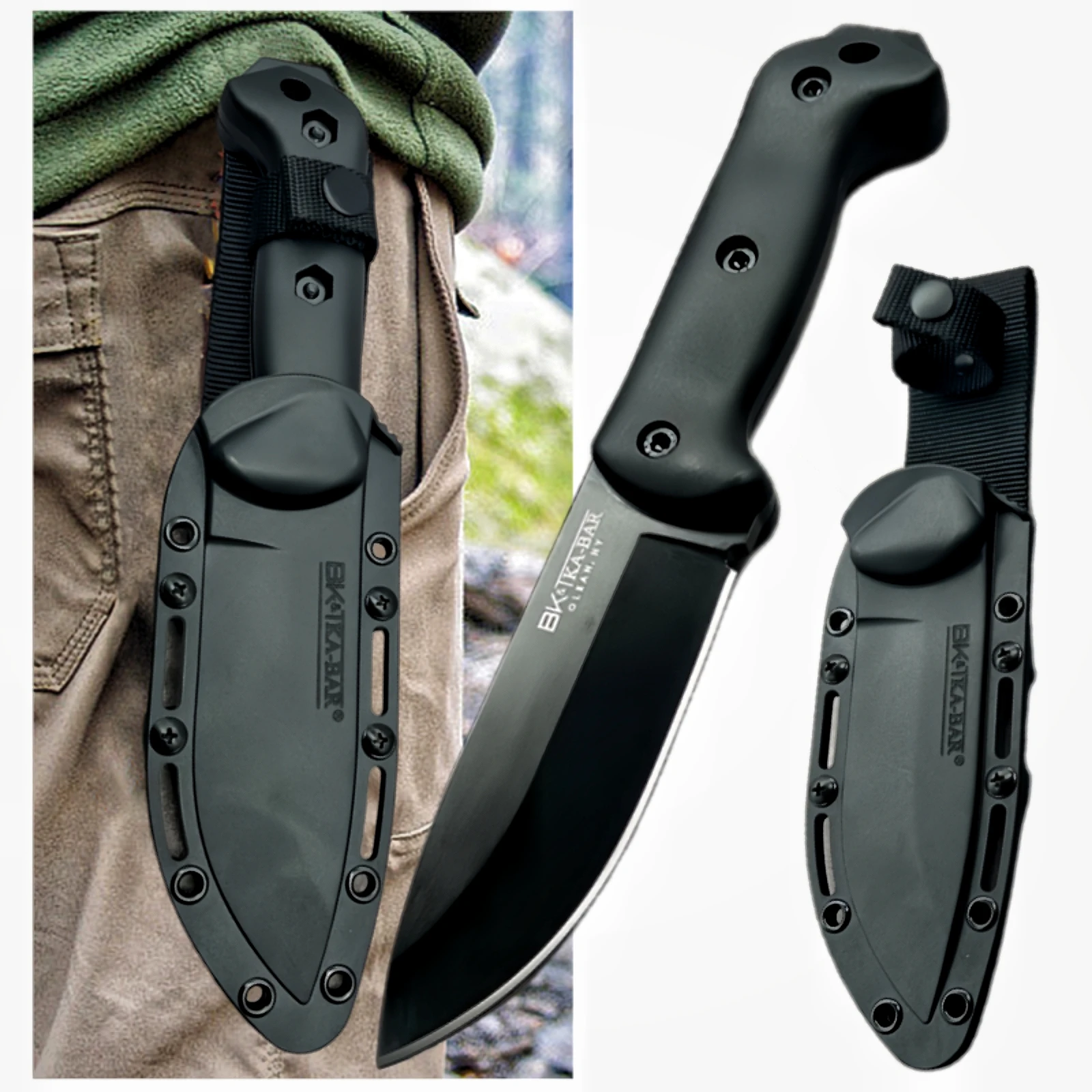 Coltello Da Maniscalco Farrier – Acciaio Inox Al Carbonio, Lama Stretta J2, Manico Lamiera Blu, 9 Pollici