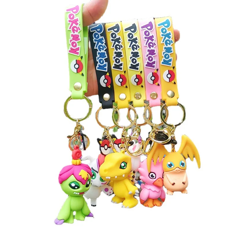 Anime Keychain Digimon Adventure Key Chain for Kids Agumon Key