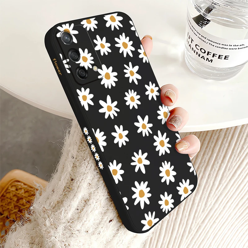 Daisies Flowers Shockproof Silicone Soft Phone Case Cover
