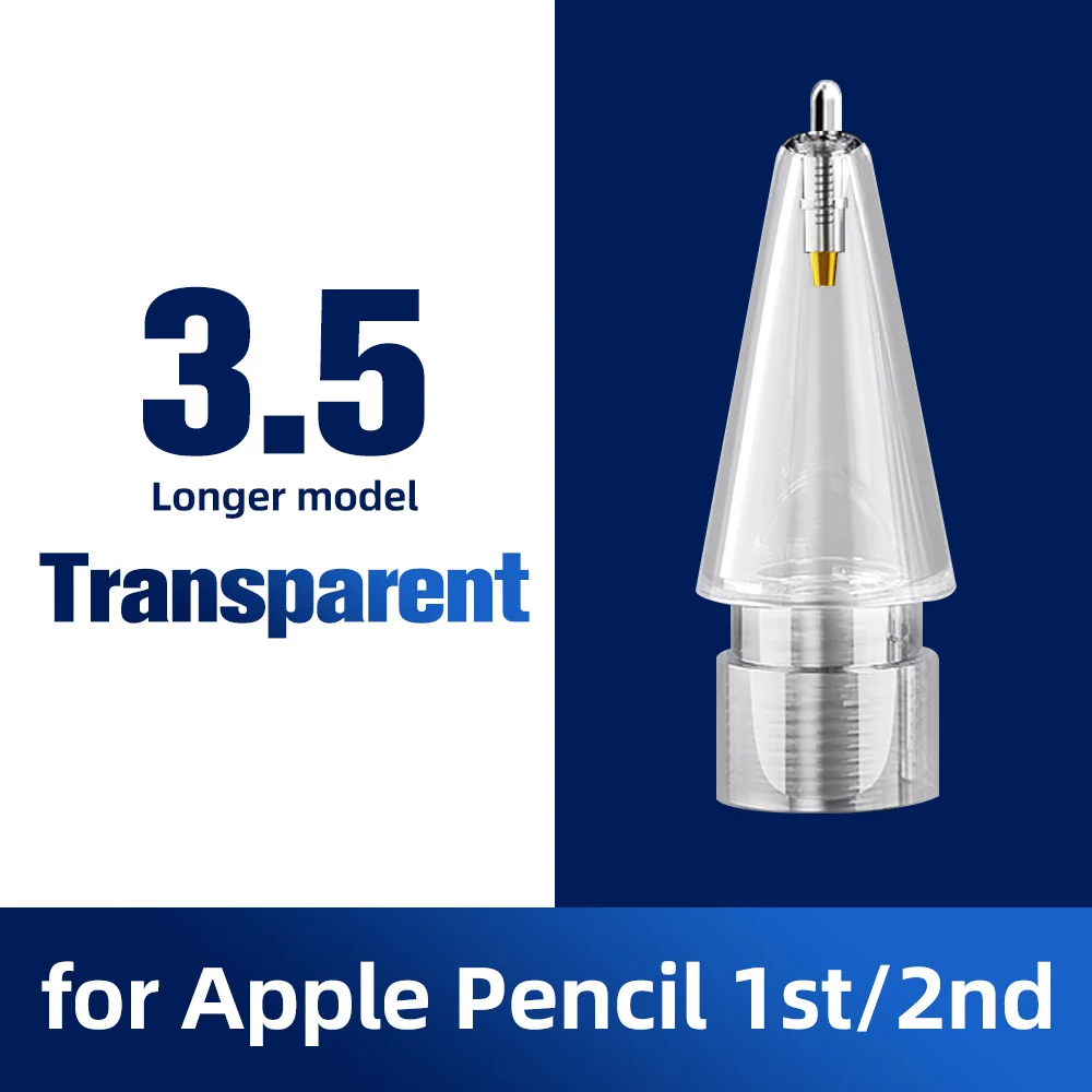 Universal White Transparent Pencil Tip Replacement for Stylus Touch Screen Pen