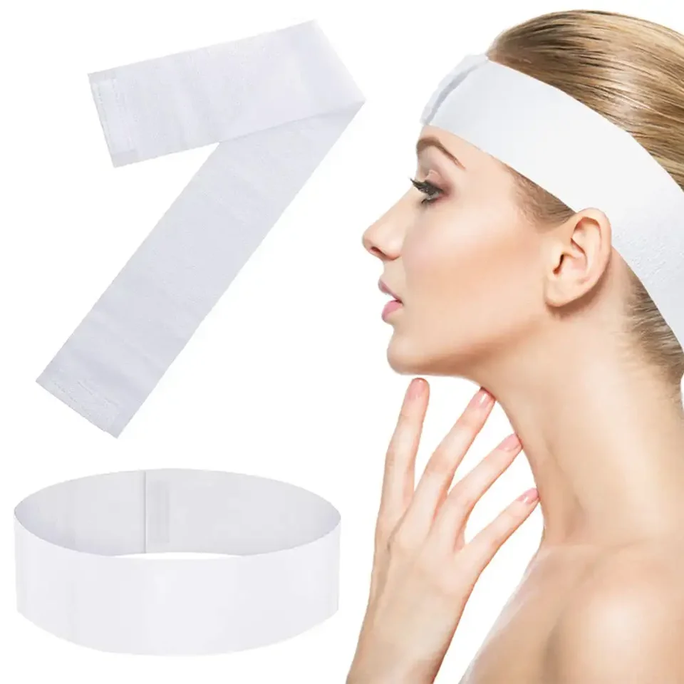 Abeillo 50 Cerchietti Viso Usa E Getta In Tessuto Non Tessuto – Per Spa E Trattamenti Estetici - 6