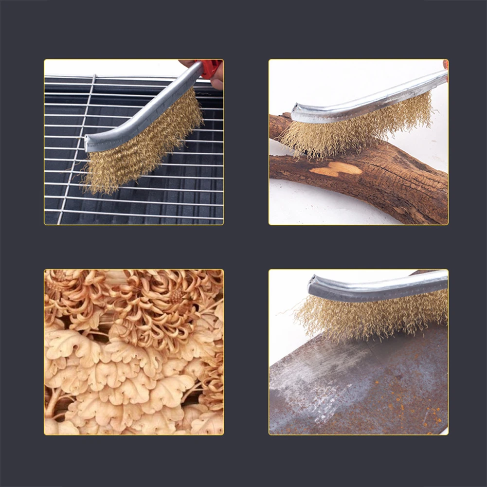 Steel Wire Brush Barbecue Cleaning Copper Brush Derusting Brush steel Wire Household Cleaning Tools