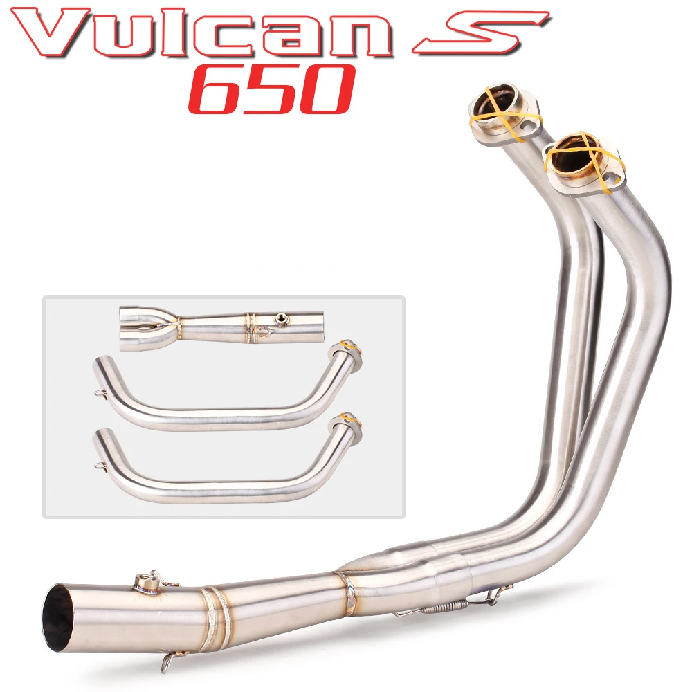 VULCAN S650 650s Motorcycle Exhaust Muffler For Kawasaki Vulcan S 650 Front Pipe Exhaust Full System - Image 3