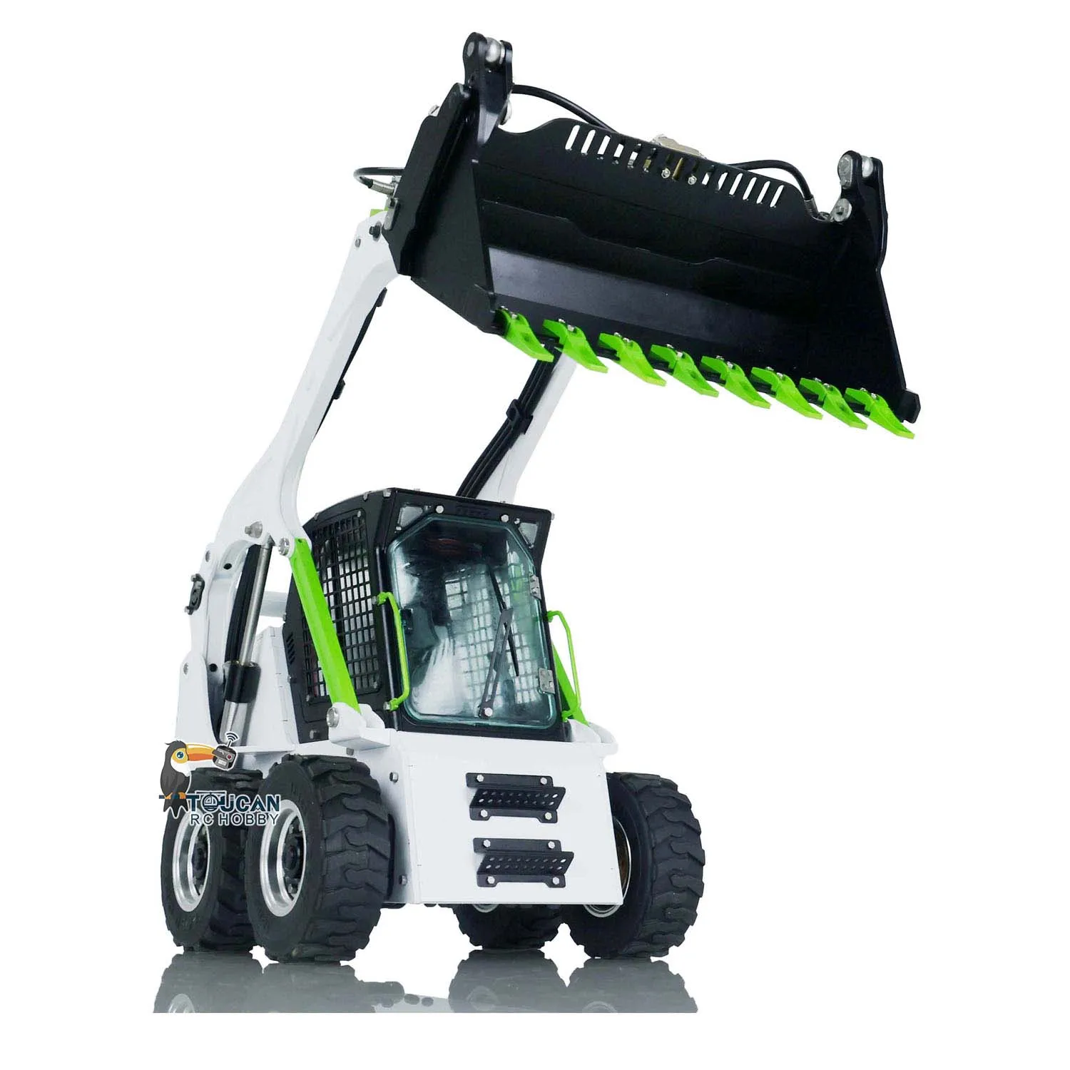 US Stock LESU LT5H 1/14 Metal Wheeled Skid-Steer Hydraulic RC Loader RTR Engineering Radio Remote Control DIY Model Toy THZH1279 5