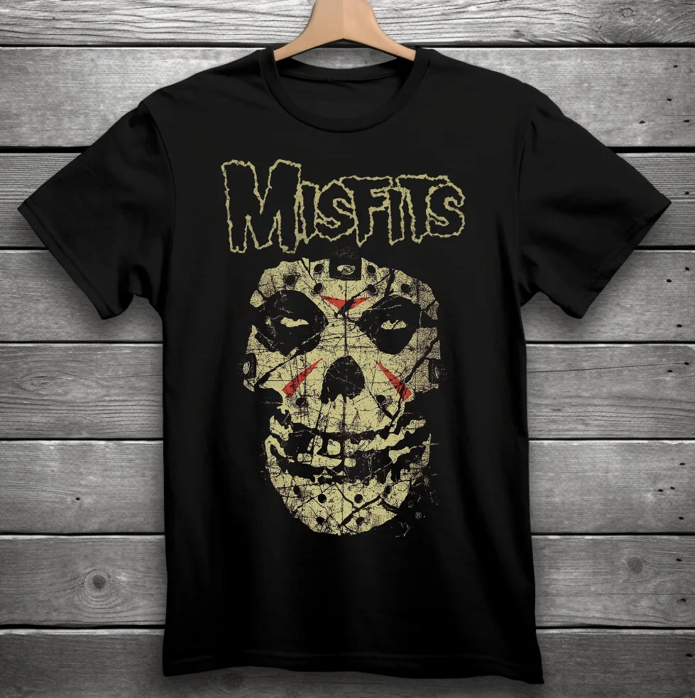 

Черная футболка Misfits Джейсона вурхеса в стиле панк, рок