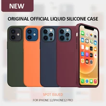 Official Original Silicone Case For Apple iPhone 13 12 11 Pro XS XR X Case For iPhone 7 8 plus SE 2020 Full Cover Coque