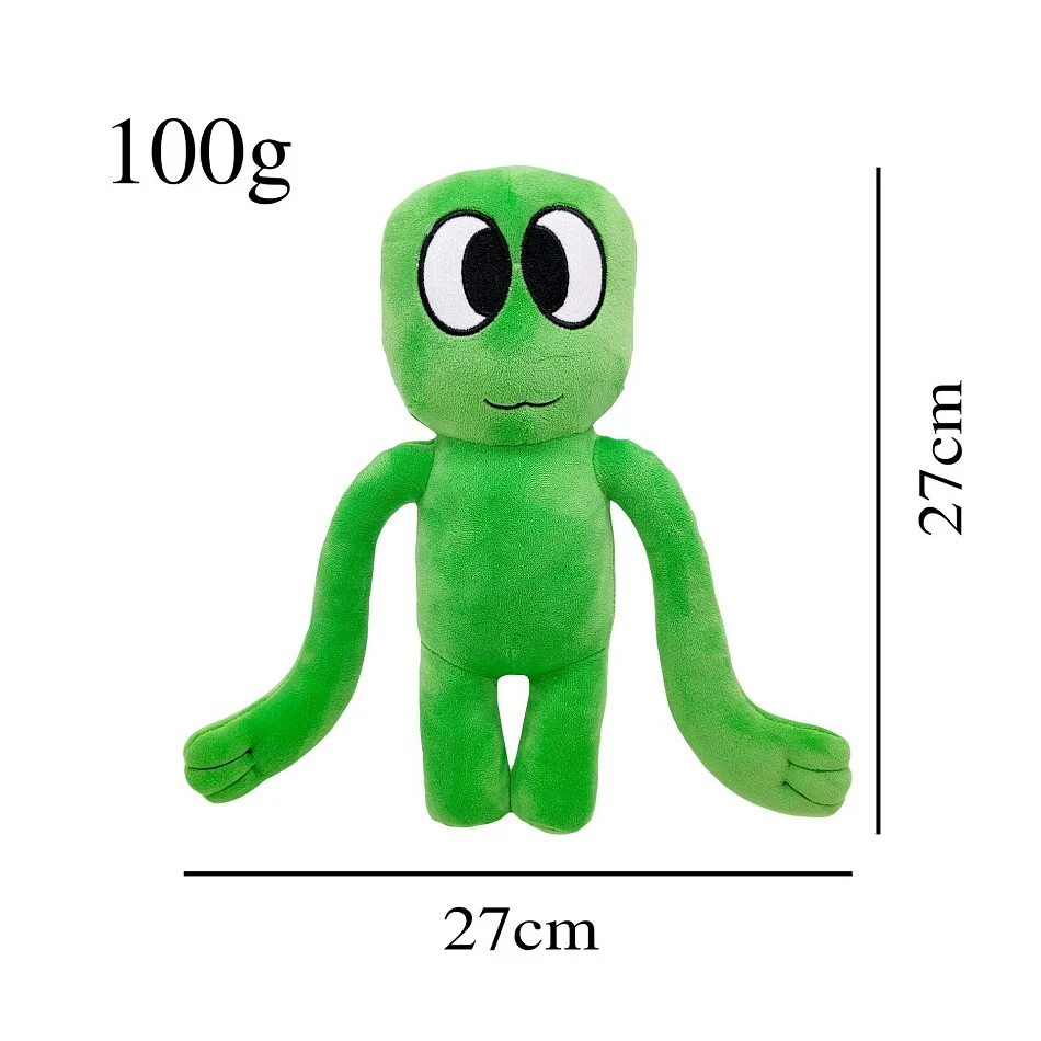 Muñeco de peluche de Rainbow Friends, muñeco de Little Blue Man, muñeco de Little Green Man, regalo de cumpleaños para niños