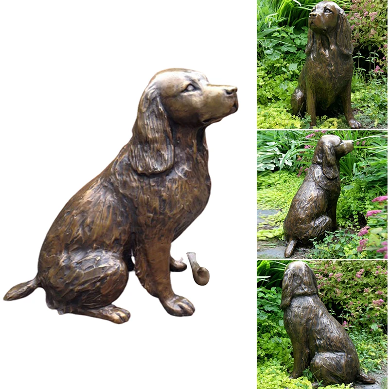 Garden Decoration Dog Resin Decoration Springer Spaniel Dachshund Greyhound Sculpture Home Ornaments Statue Art Ornament декор