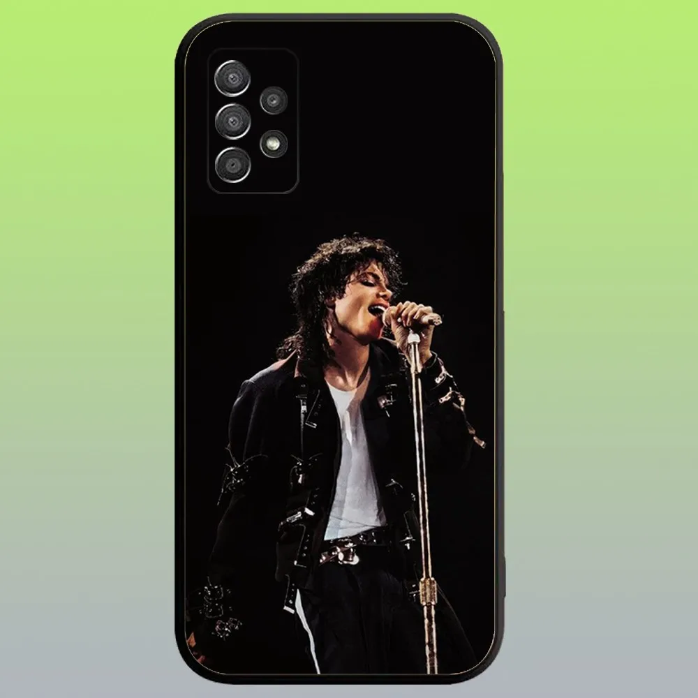 Singer Michael Jackson Premium Soft Black Phone Case