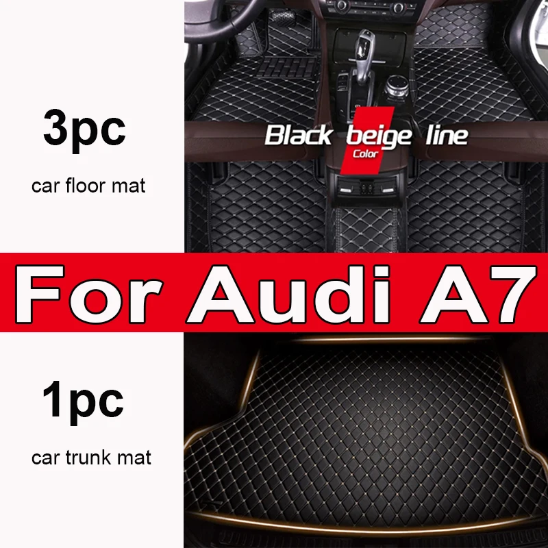 

Автомобильные коврики для Audi A7 2012 2013 2014 2015 2016 2017 2018, автомобильные подкладки для ног, аксессуары для интерьера