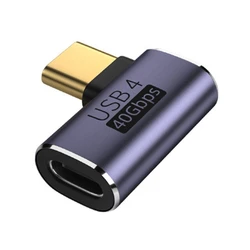 High - Speed Aluminum Alloy USB - C to Type - C Adapter, 40Gbps (TypeB)