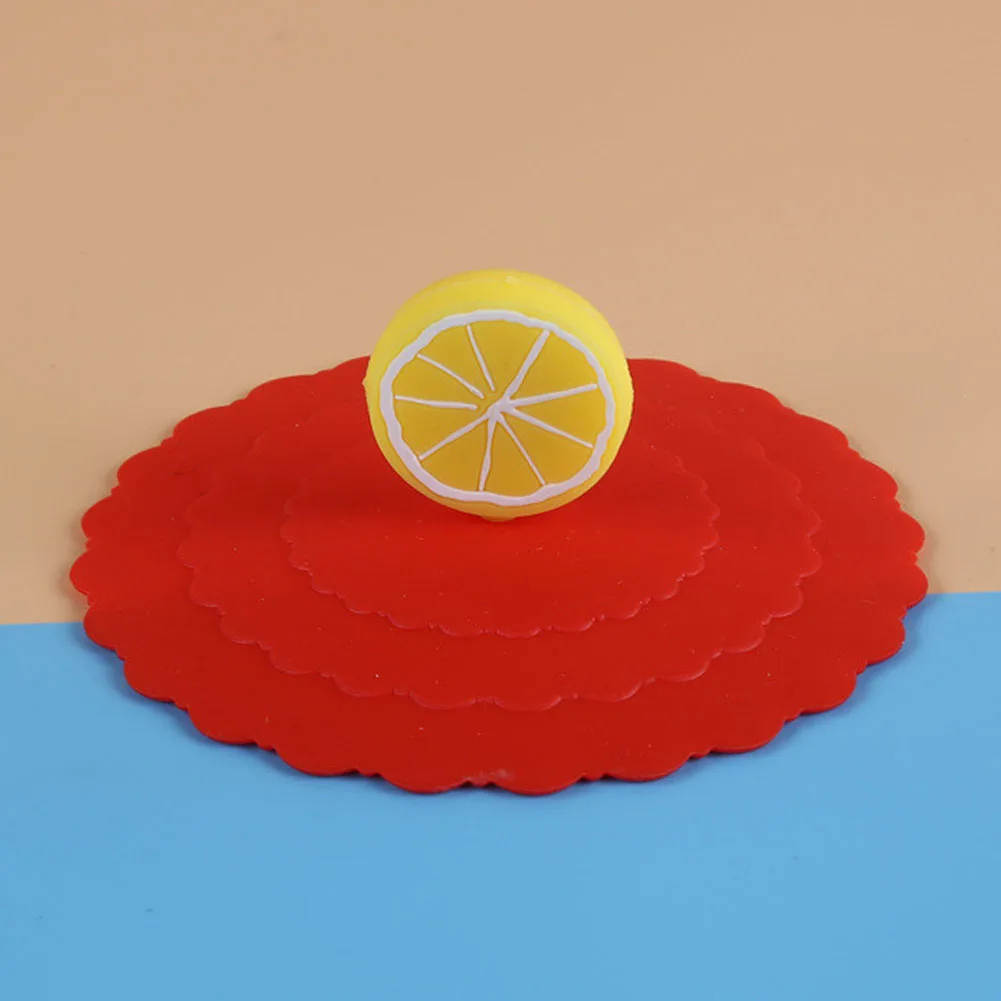 Silicone Sealed Lids Heat-resistant Sealed Coffee Cover Cartoon Food-grade Cute Funny Peculiar for Outdoor Camping Travelling