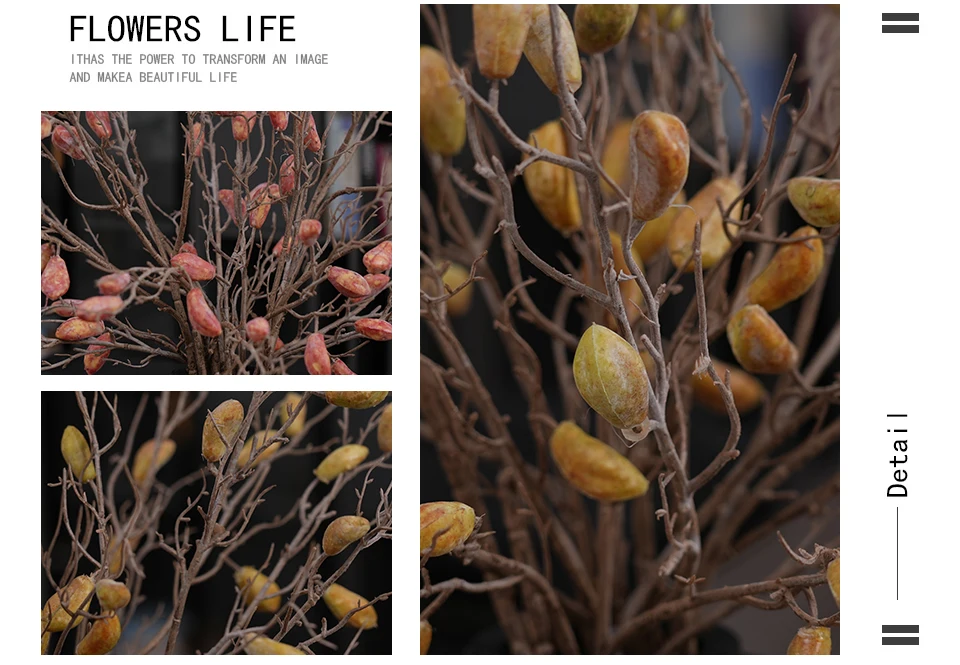 Description Picture 6 of itemA2024 Artificial Plastic Plants Fruit Branch Room Table Vase Decor Wedding Floral Material DIY Garden Accessories Shooting Props