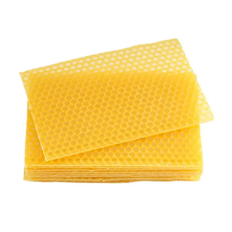 Beekeeping Tools 10pcs Bee Wax Foundation Bee Hive Wax Frames Base Sheets Comb Honey Frame Beeswax Sheets