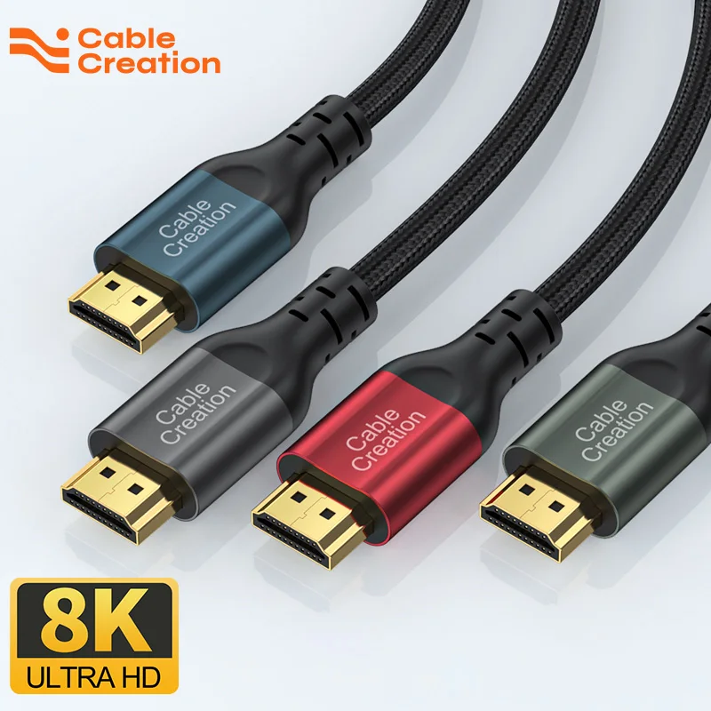 8K Fiber Optic HDMI 2.1 Cable 8K60hz 4K120hz HDCP 2.3 2.2 eARC ARC 48Gbps  Ultra High Speed Compatible with Apple-TV Dolby Vision Atmos PS5 PS4, Xbox O