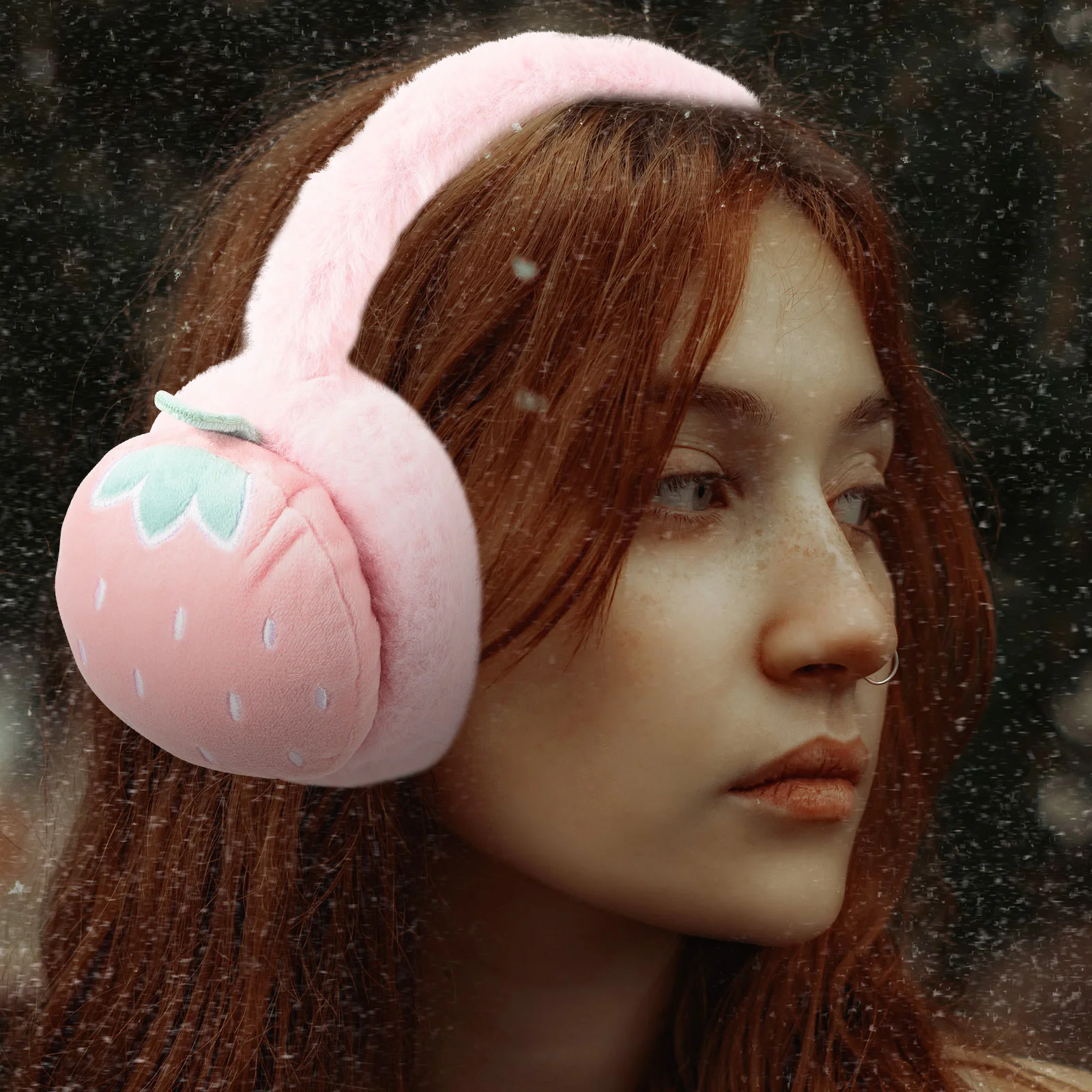 

Fashion Winter Ear Muff Winter Ear Cover Soft Fuzzy Plush Ear Covers Warmer Earmuffs Warm Keeping Outdoor Earmuff for Women