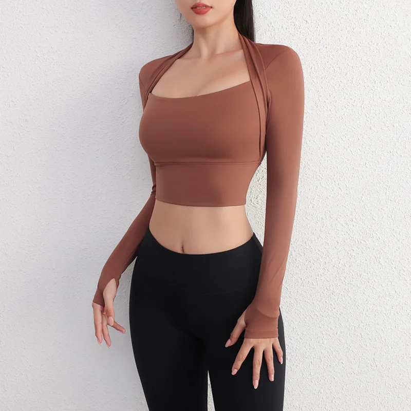 CRZ YOGA Autumn Winter Pima Cotton Long Sleeve Shirts for Women Workout Crop  Tops Loose Cropped T-Shirts Athletic Gym Shirts - AliExpress
