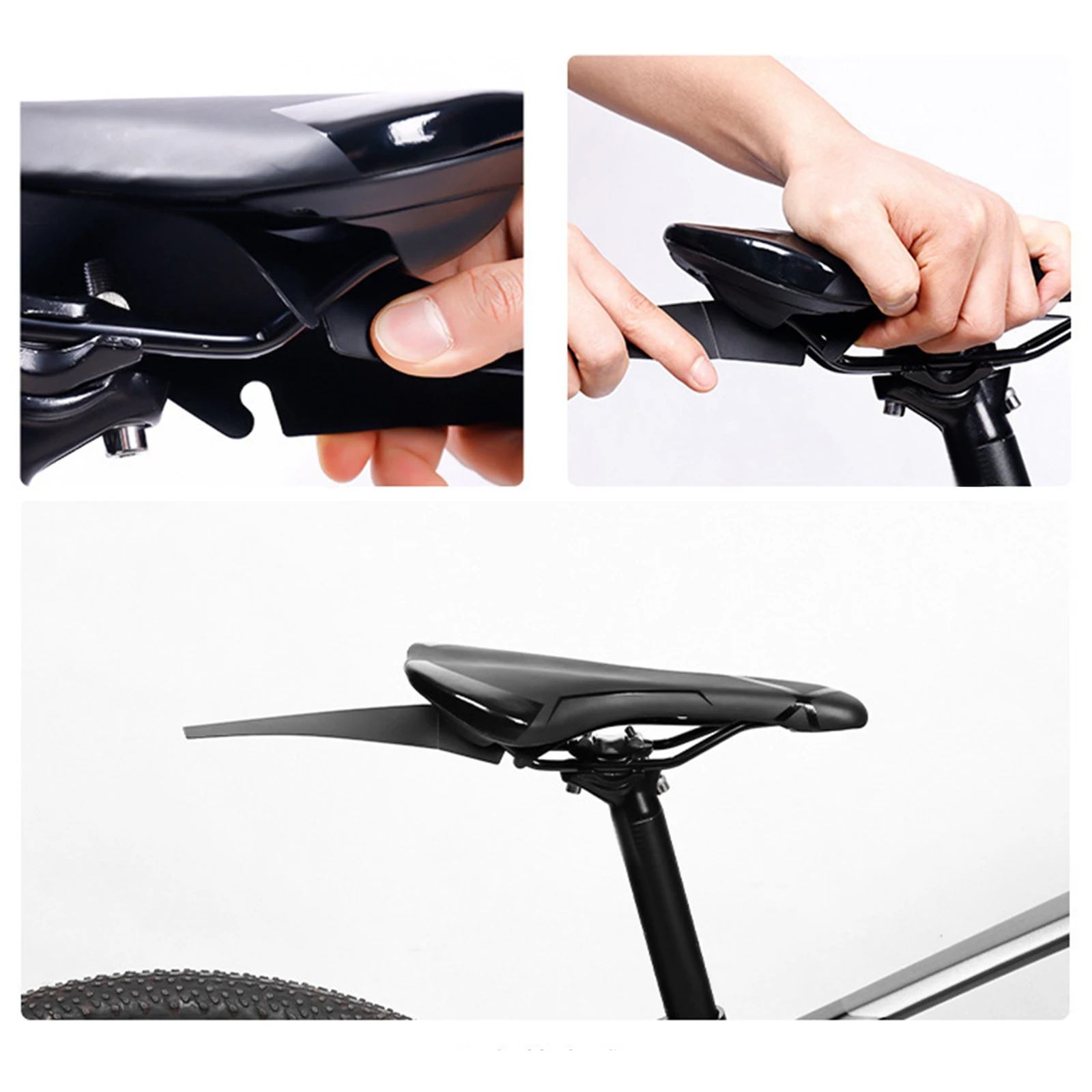 2pcs Bike Mudguard Saver Portable Easy to Install Practical Replacement Bike Fixed Gear Mudguard Biking Accessories