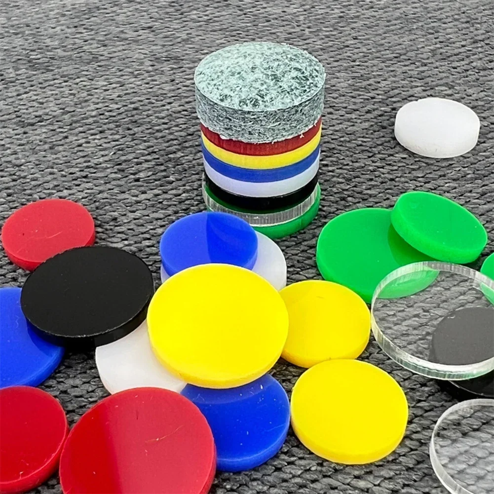 10Pcs 14mm Clear Tip Pads Diameter Play Cue Break Jump Cue Carom Pool Cue Snooker & Billiard Accessories