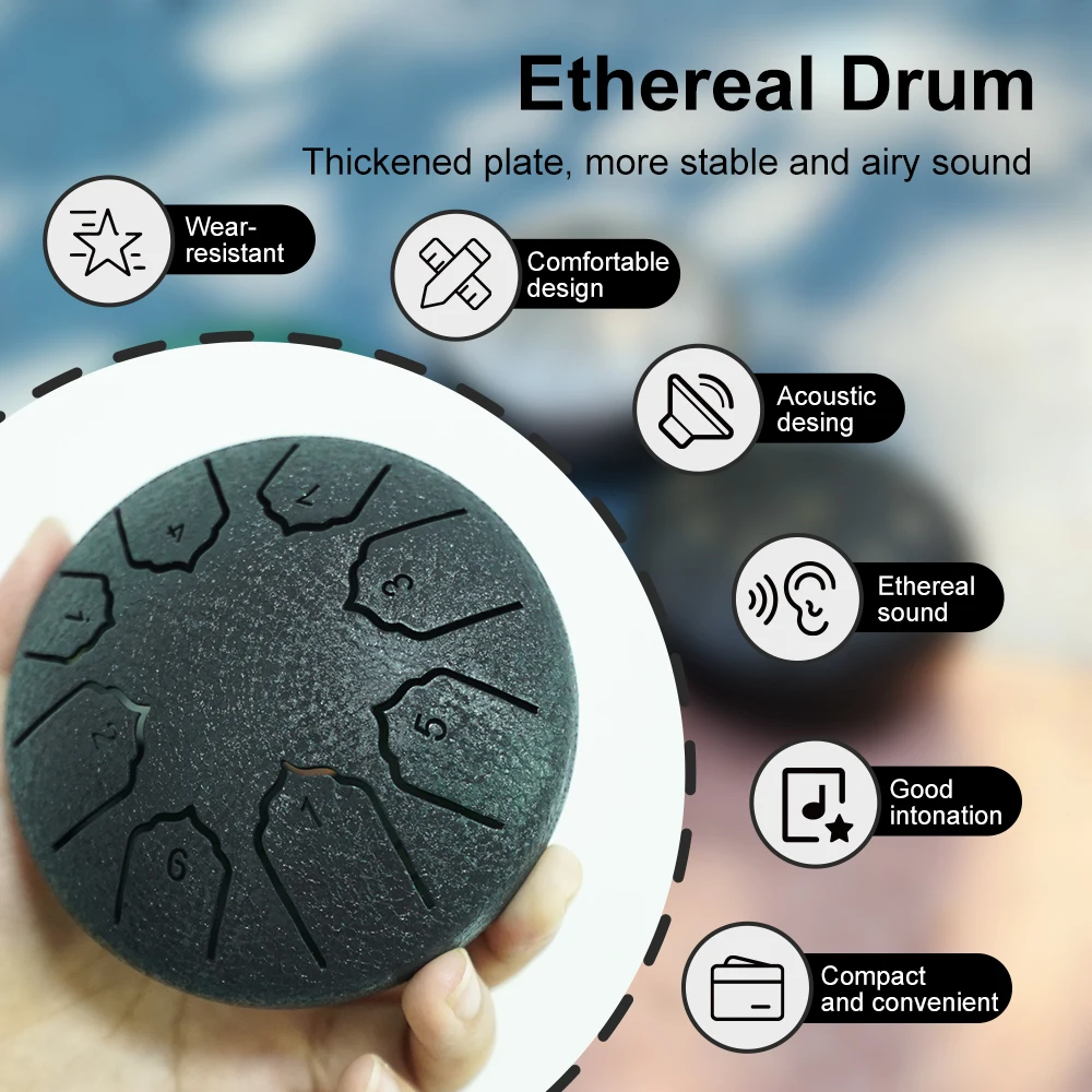 Mini Steel Tongue Drum Musical Instrument