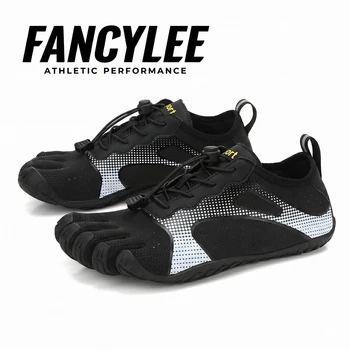 FANCYLEE Men's Professional Five-Finger Barefoot Shoe Zero-Drop Minimalist Gym Deadlift Squat Training Sneaker Bionic Size 36-46 1