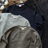 Sauce Zhan Mans Sweatshirt Heavyweight Classic Crewneck Sweatshirt  Men's Cotton Casual Pullover for Winter Loose Fit 430g 1