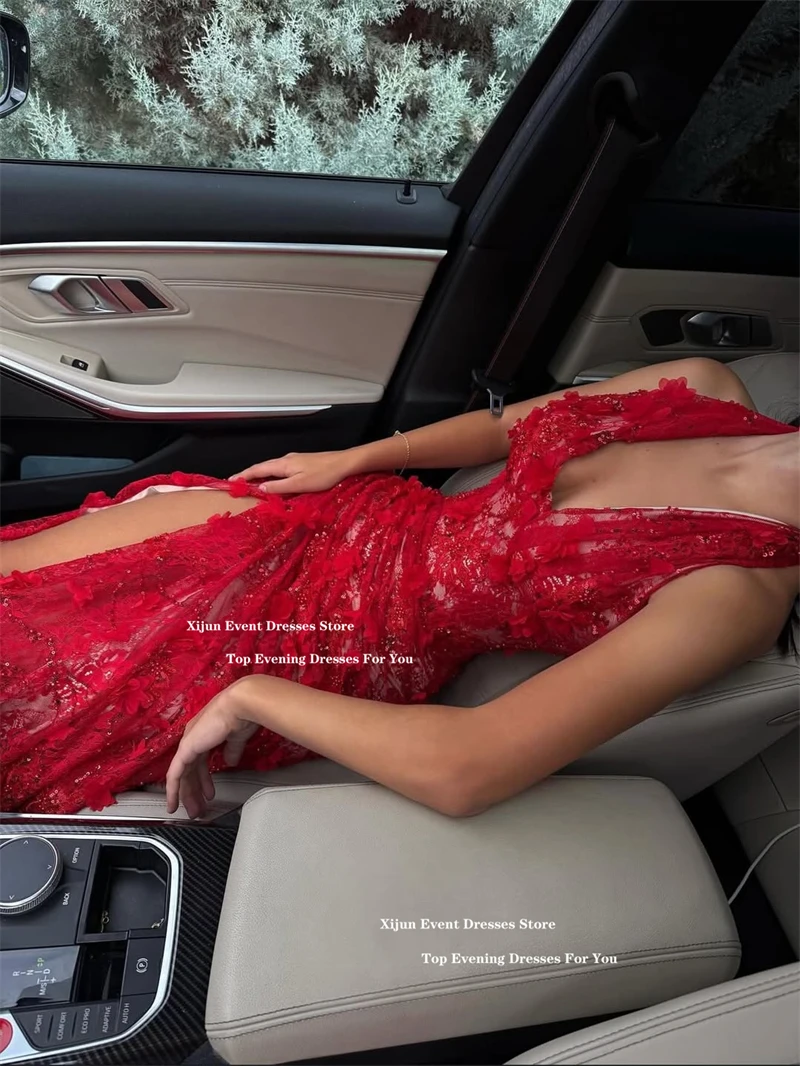 Xijun Gorgeous Mermaid Long Evening Dress Draped Detail