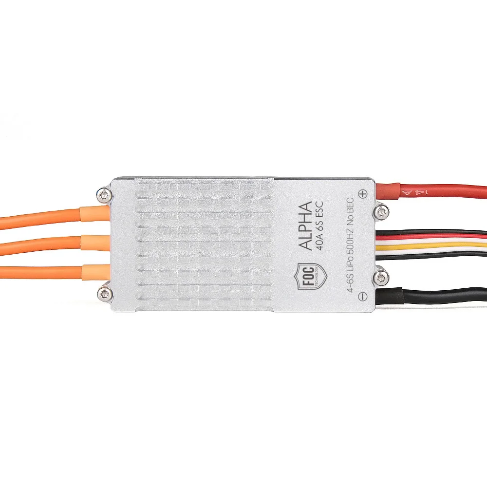 T-모터 ALPHA 40A 저전압 FOC ESC 전자 속도 컨트롤러, 브러시리스 모터 멀티콥터 RC 드론 MN501S MN601S