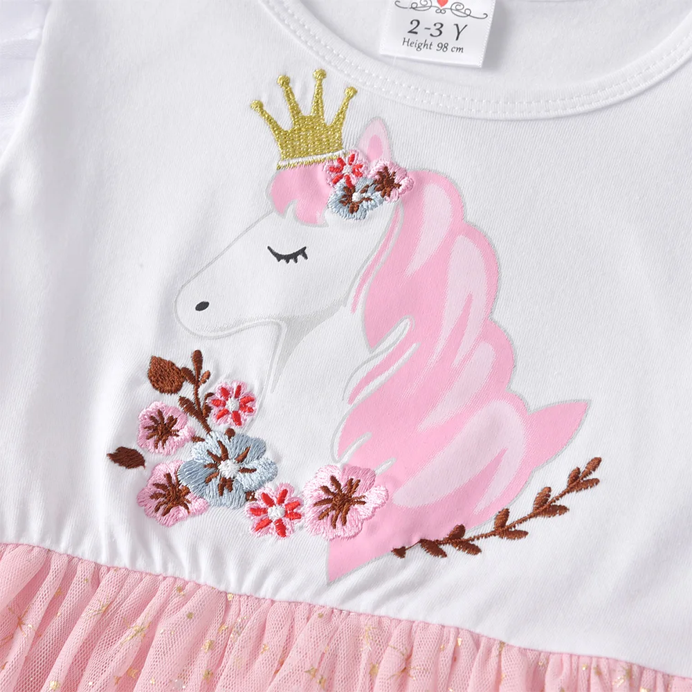 Blush Unicorn Play Dress DETAILS