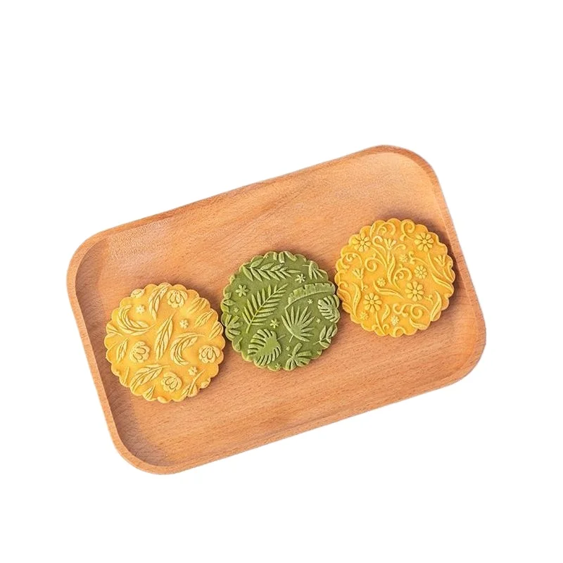 Wooden Printed Rolling Pin for Baking Cookies and Pastries