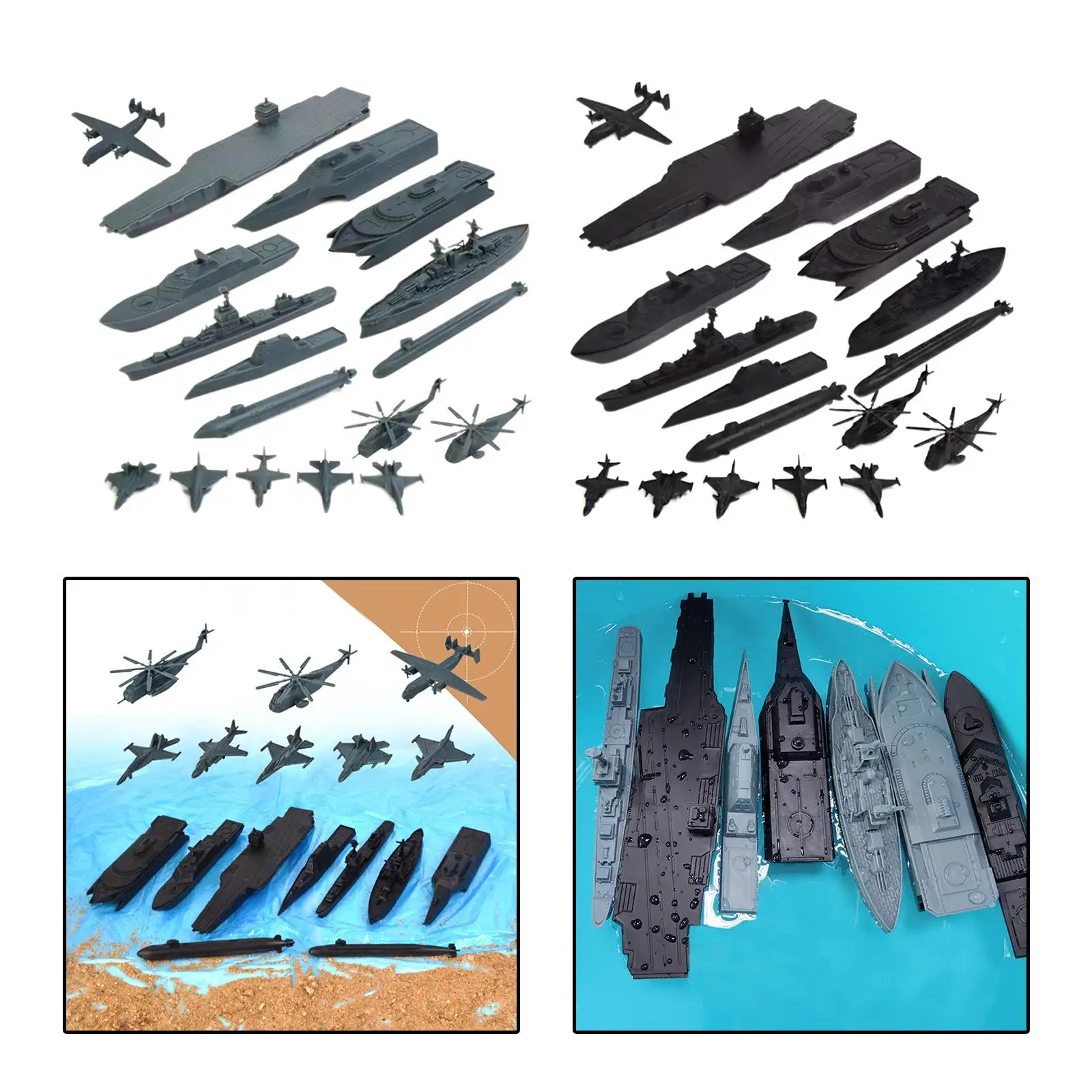 17x Naval Ship Assembly Kit Featuring Helicopter for Boys and Girls