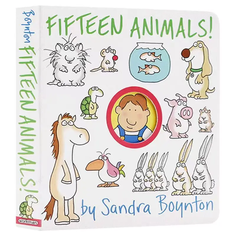 

Fifteen Animals Sandra Boynton Baby Children's Books Aged 1 2 3 English Picture Book