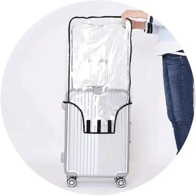 Transparent Luggage Protector Cover – Waterproof, Dustproof, and Durable PVC Suitcase Cover for Travel Accessories Bags & Storage Items Beach bags
