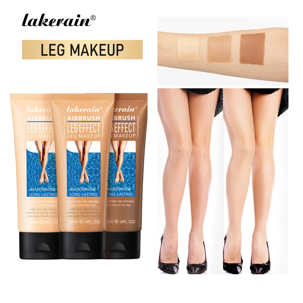 Leg Concealer Even Skin Waterproof Sweatproof All Day Long Lasting Leg Highlights Cream Cover Freckles Blemishes Natural Makeup 6