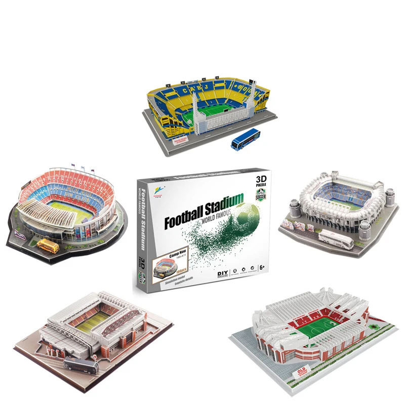 Miniature Football Field 3D DIY Puzzle World Famous Stadiums Models  Football Game Peripheral Toys Fans Birthday Toys Gifts DDJ - AliExpress